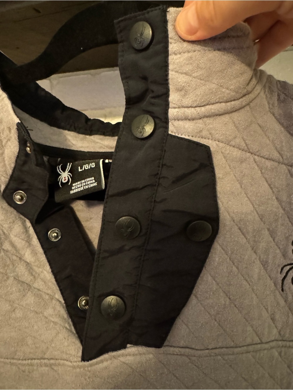 Spyder Men's Quilted Zip Pullover - Picture 3 of 9
